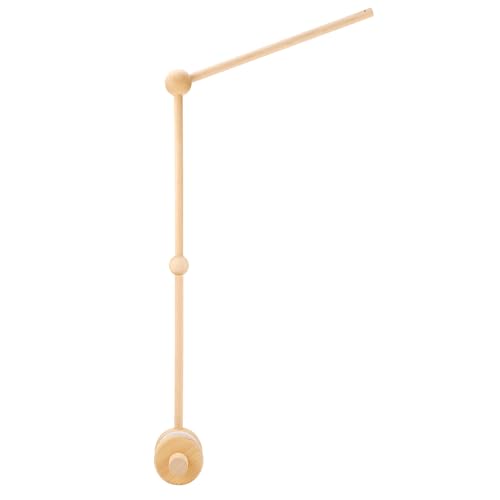 Litimkat Support mobile pour lit bébé, support mobile bébé réglable en hauteur en bois, adapté...