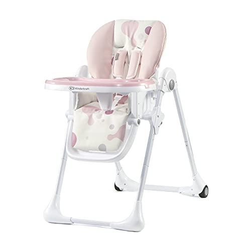 Kinderkraft YUMMY Chaise Haute Bébé, Fauteuil Enfant, Puericulture , Repas , Pliée, Avec Plateau,...