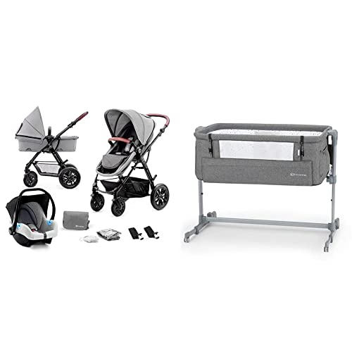 Kinderkraft MOOV Poussette 3 en 1, Poussette Canne, Trio, Poussette Bebe, Landau Bébé, Avec Siège...