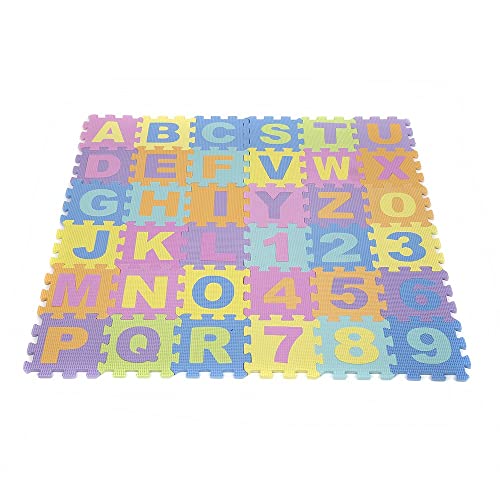 Puzzle Tapis Mousse Bébé,36 Pièces,Tapis de Jeu pour Enfants, en EVA Antidérapant, Non Toxique,...