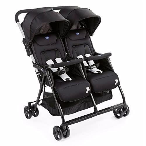Chicco OHlalà Poussette Canne Double, Légère Inclinable et Pliable, Poussette pour Jumeaux de la...