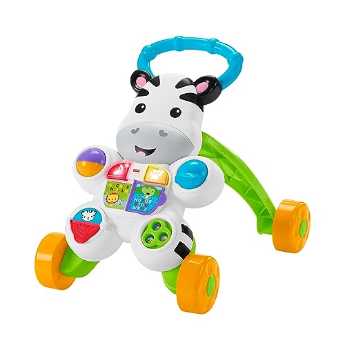 Fisher-Price Mon Trotteur Zèbre Parlant Français, Jouet Evolutif et Interactif Coloré, Lumineux...
