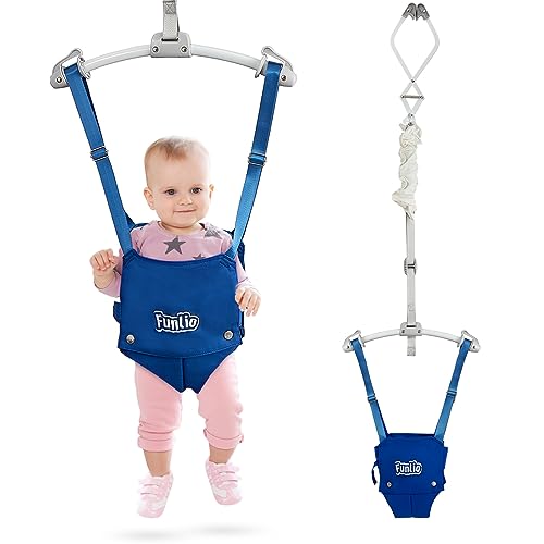 FUNLIO Sauteur de Porte pour Bébé de 6 à 24 Mois (Avec Clip de Porte), Sauteur pour Bébé avec...