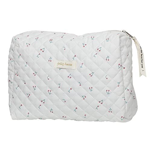 Aucuu Grande Trousse de Maquillage, Sac Cosmétique de Voyage avec Fermeture éclair, Motif Floral...