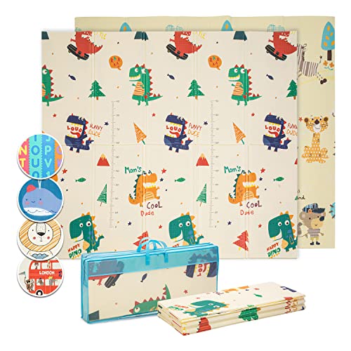 Babify Tapis d Eveille Bebe, Tapis Bebe Mousse Epais, Tapis de Jeu Doux et Rembourré Sans BPA,...