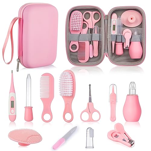 Lictin 12pcs Trousse de Soin Bébé, Trousse de Toilette Bébé, Bébé Naissance, Trousse de Soin...