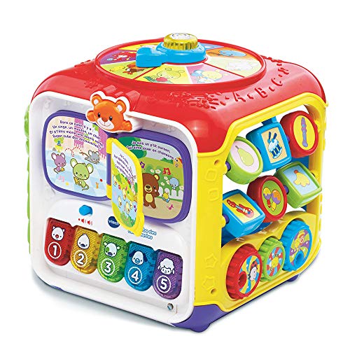 VTech - Super Cube Des Découvertes – Cube d’Activités Bébé, Jouet d’Éveil – 9/36 Mois -...